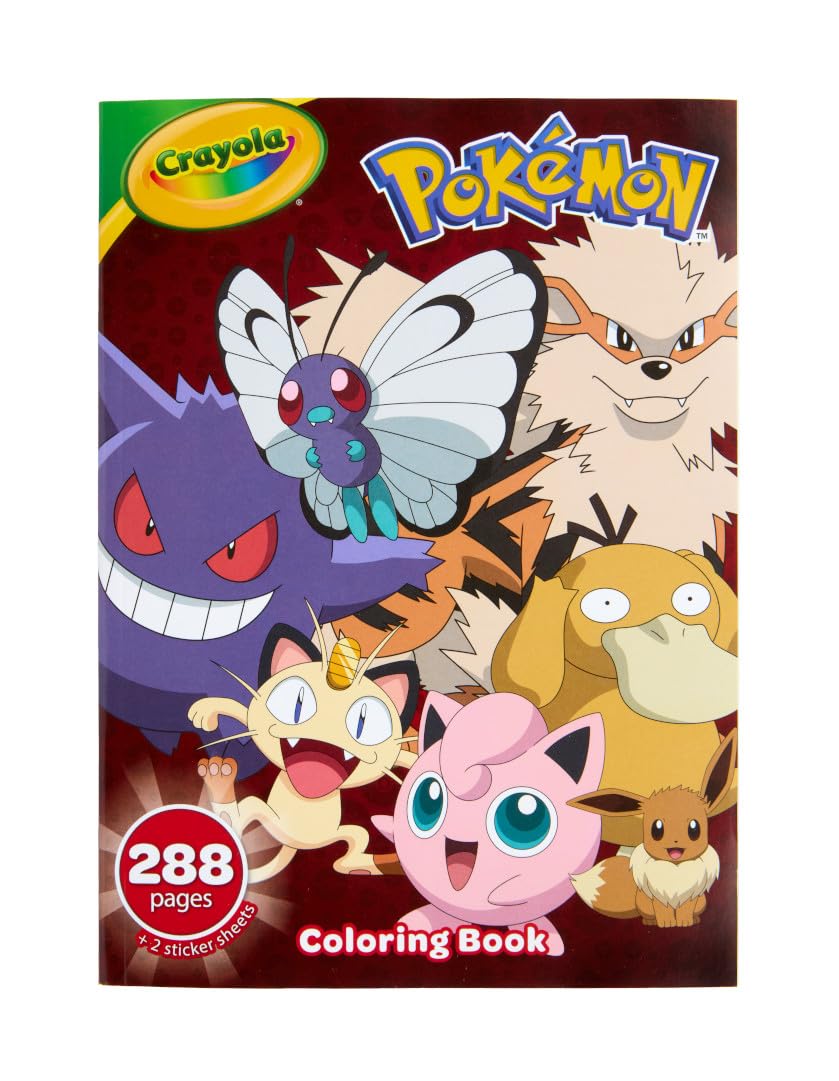 Amazon | Crayola (クレヨラ) ジャイアントポケモンぬりえブック (288